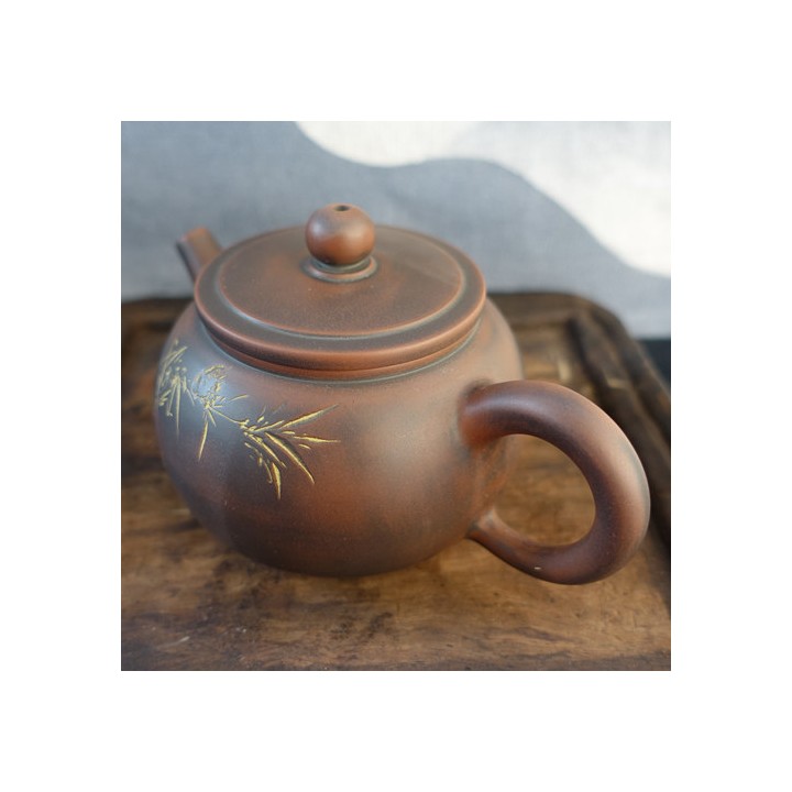 Nixing Teapot "Bird and bamboo" 200cc
