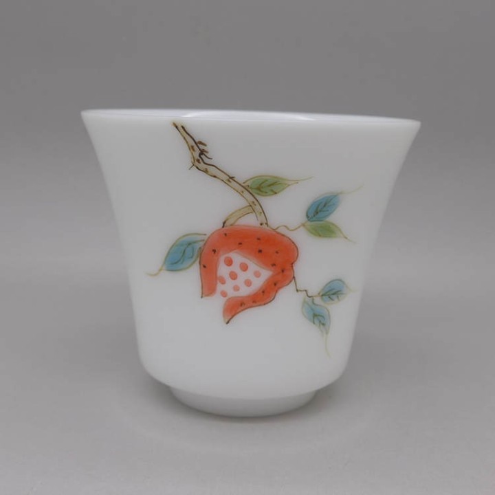 Hand Painted Pomegranate Cup 55ml