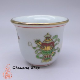 Jingdezhen Vintage Hand Painted Tea Cup "Bo Gu" 20cc
