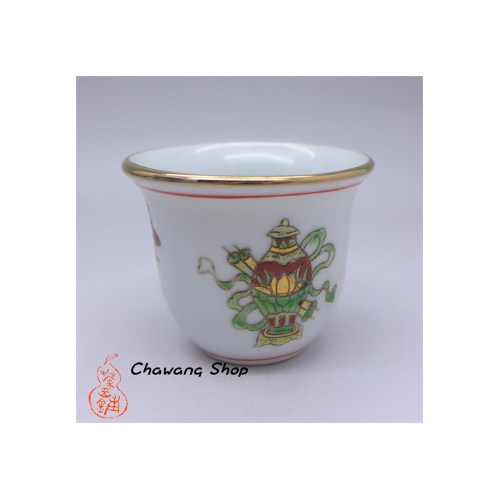 Jingdezhen Vintage Hand Painted Tea Cup "Bo Gu" 20cc