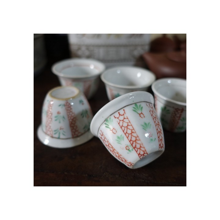 Vintage Gongfu cups 30ml (Set of three)