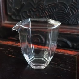 Hexagonal Glass Tea Pitcher