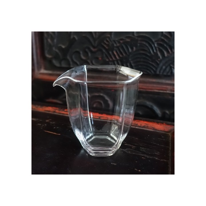Hexagonal Glass Tea Pitcher