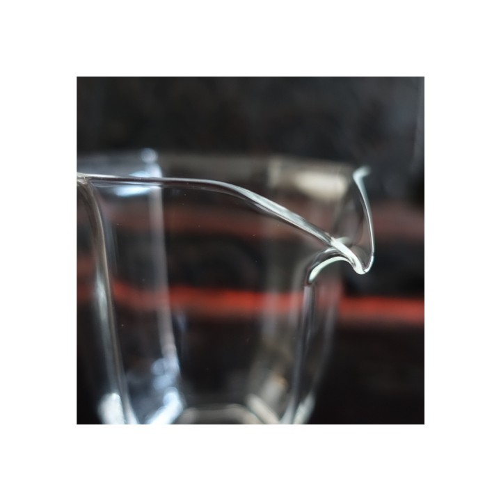 Hexagonal Glass Tea Pitcher