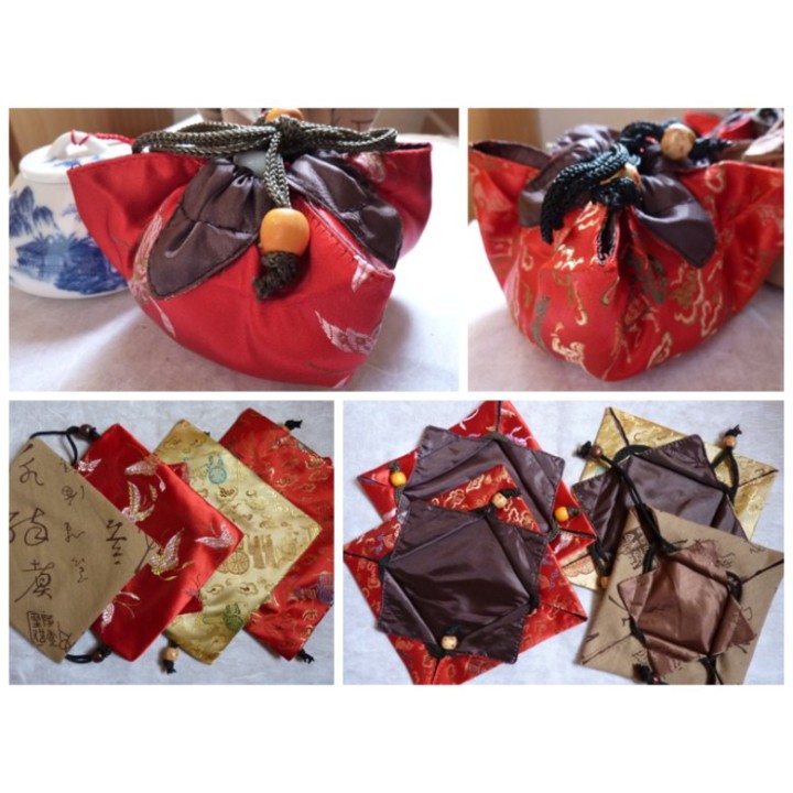Tea ware bag No.4 "Calligraphy"
