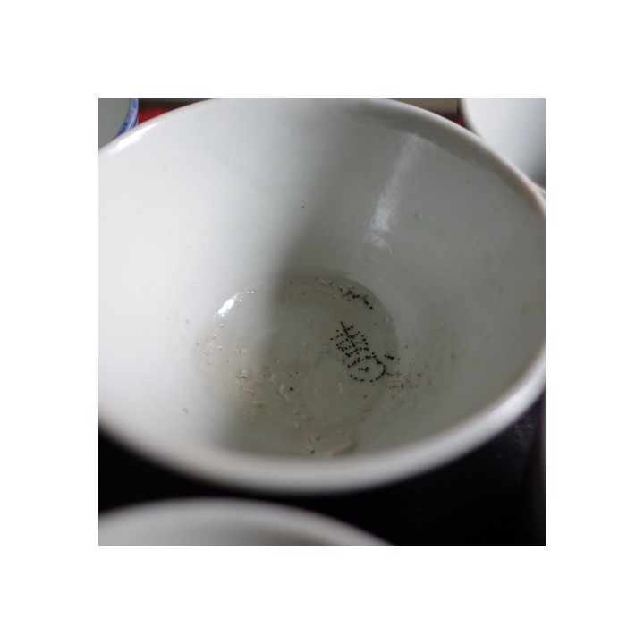Vintage Blue and white porcelain Crane pattern Cup 110ml