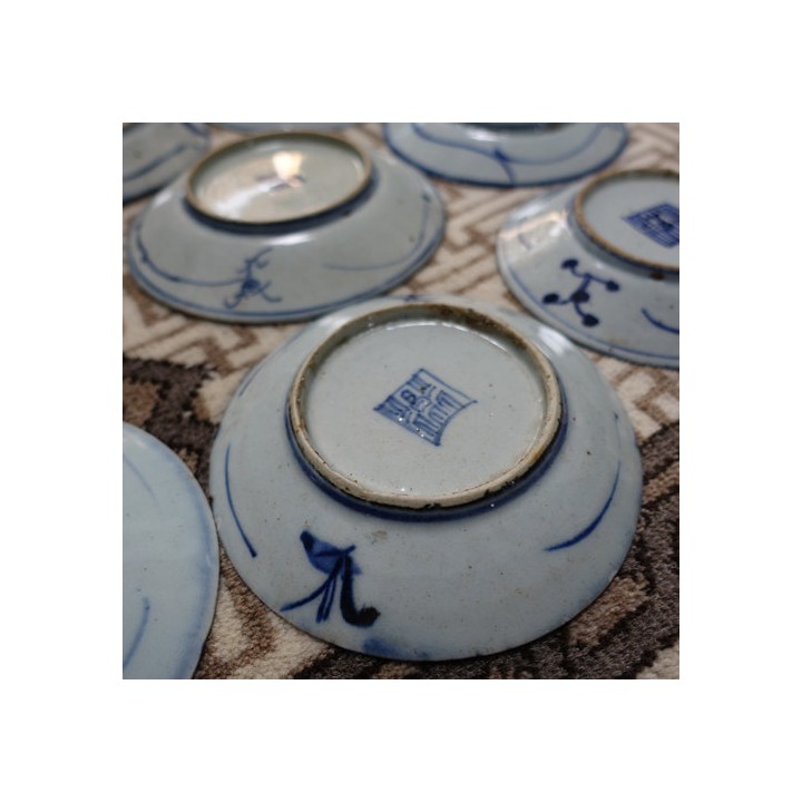 Vintage Blue and White Floral Motive Plate