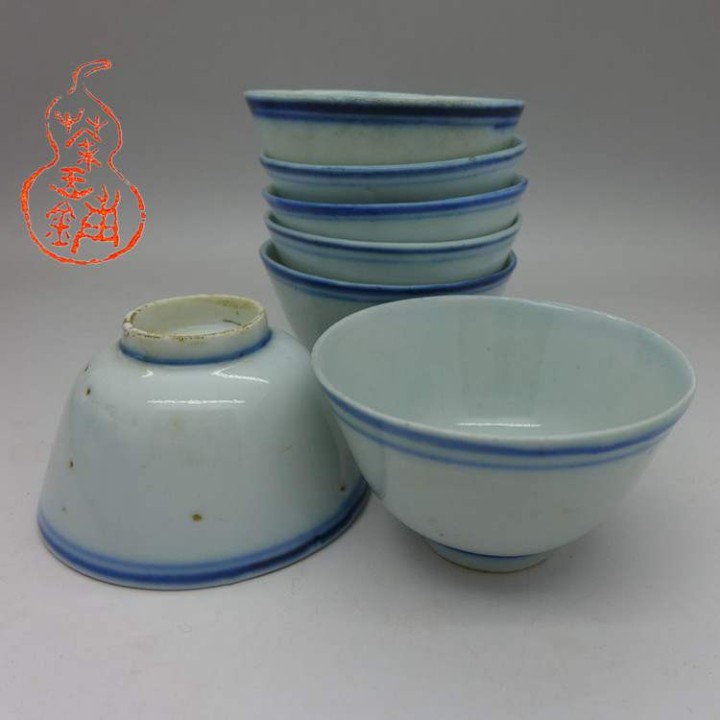 Vintage (ROC) Jingdezhen Shuang Quan 双圈 Cup 45cc