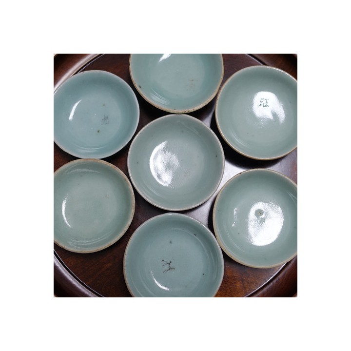 Vintage Celadon Tea Saucer For 60ml Cup