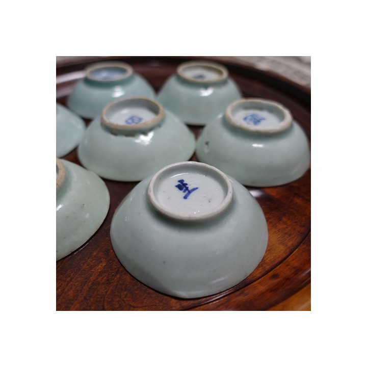 Vintage Celadon Tea Saucer For 60ml Cup