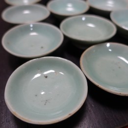 Vintage Celadon Tea Saucer For 30ml Cup
