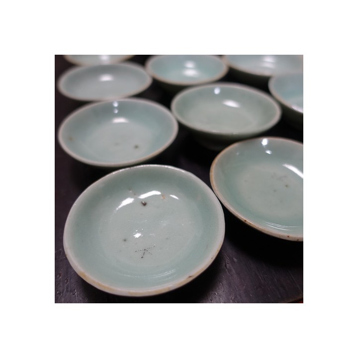 Vintage Celadon Tea Saucer For 30ml Cup