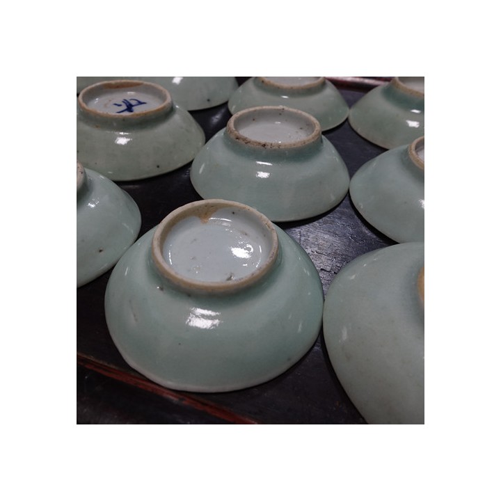 Vintage Celadon Tea Saucer For 30ml Cup