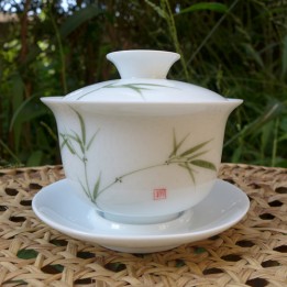 Hand-painted Bamboo Gaiwan 120ml