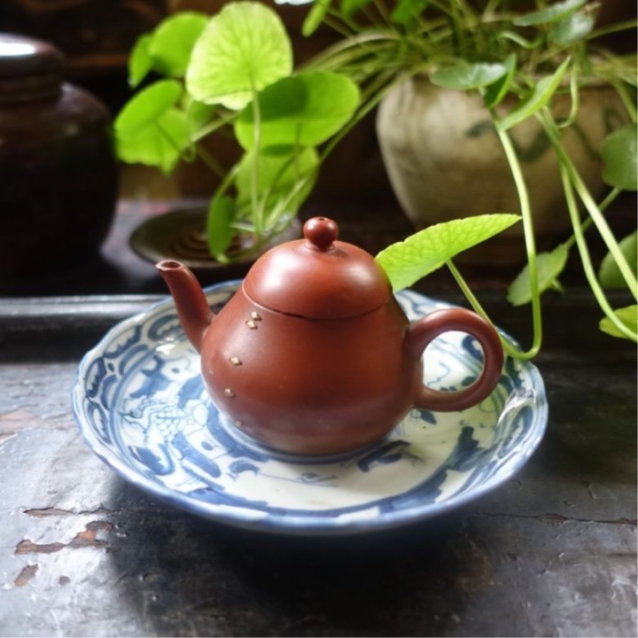 Chinese Blue and White Plate Yu Qiao Gengdu