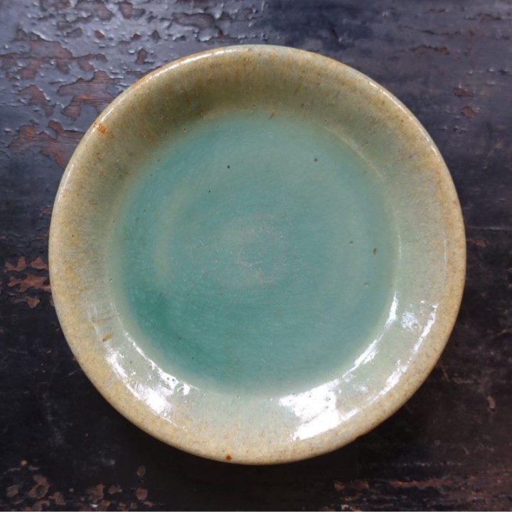 Vintage Huaning Pottery Plate A