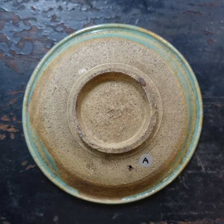 Vintage Huaning Pottery Plate A