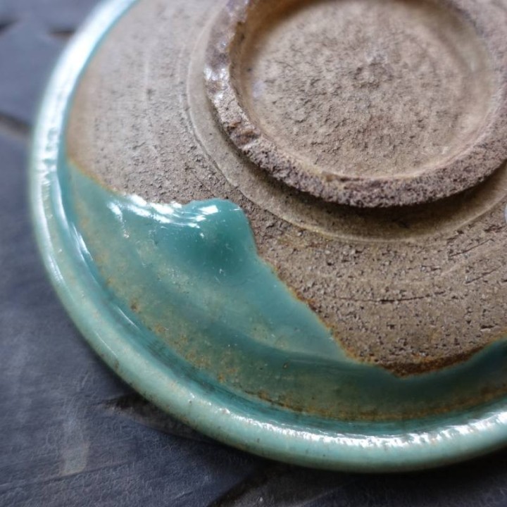 Vintage Huaning Pottery Plate C