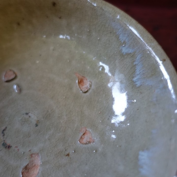 Vintage Lufeng Pottery Tea Boat A