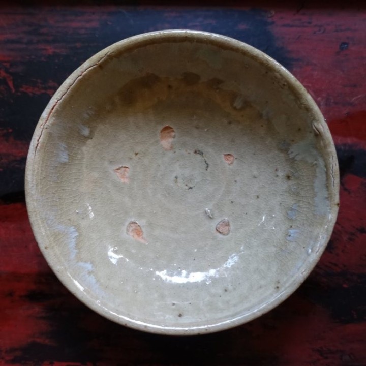 Vintage Lufeng Pottery Tea Boat A