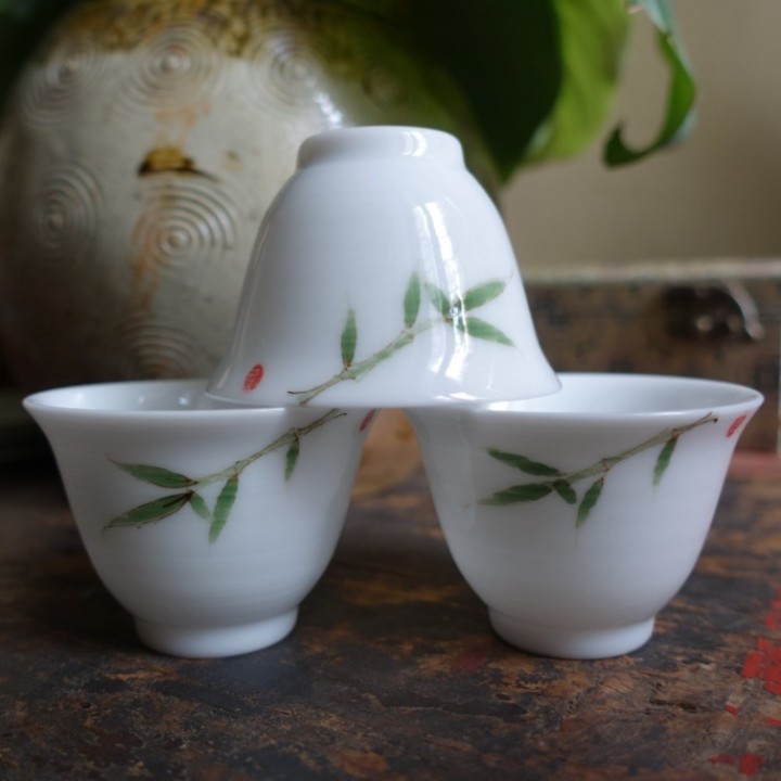 Hand-painted Bamboo Bell Cup 50ml
