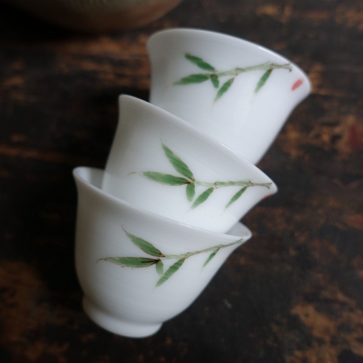 Hand-painted Bamboo Bell Cup 50ml