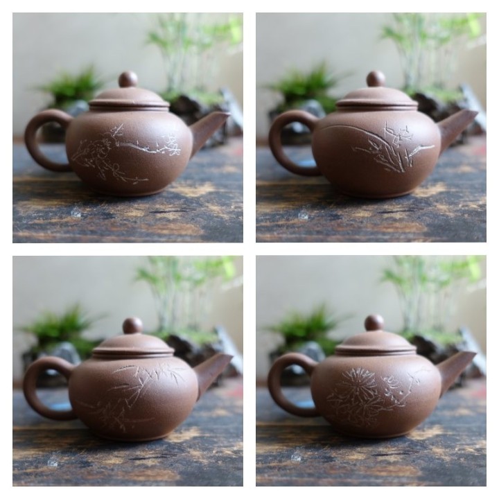 Set of four Duanni 80cc Shuiping  teapots