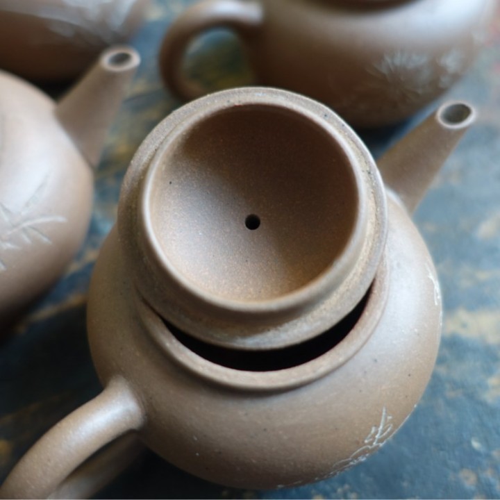Set of four Duanni 80cc Shuiping  teapots