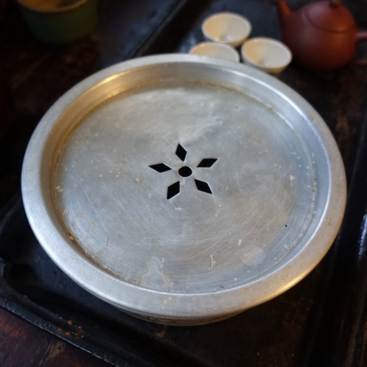 Vintage Chaoshan Gongfu Aluminum Tea Tray