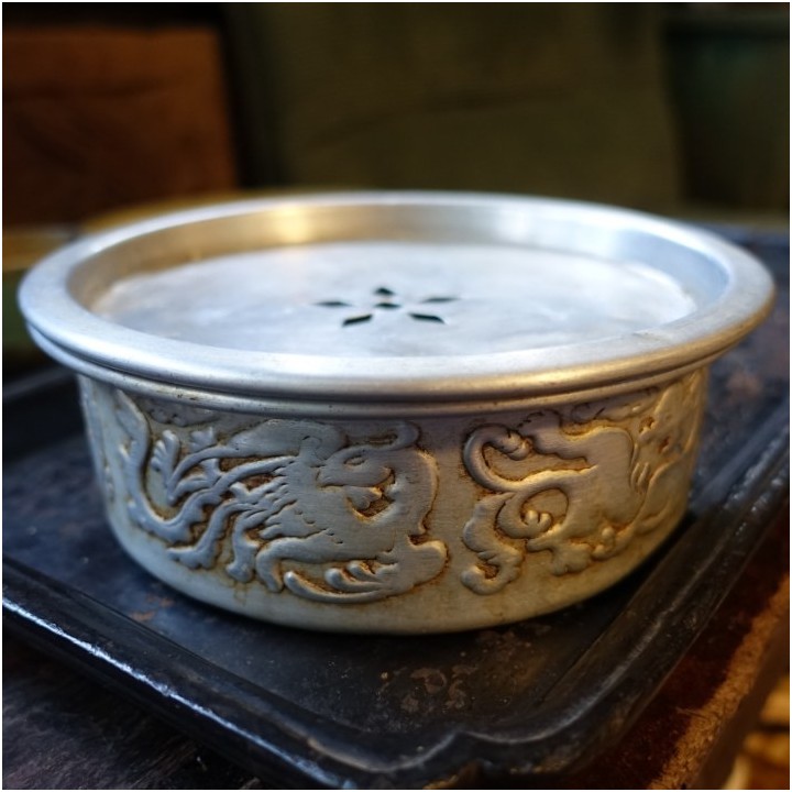 Vintage Chaoshan Gongfu Aluminum Tea Tray
