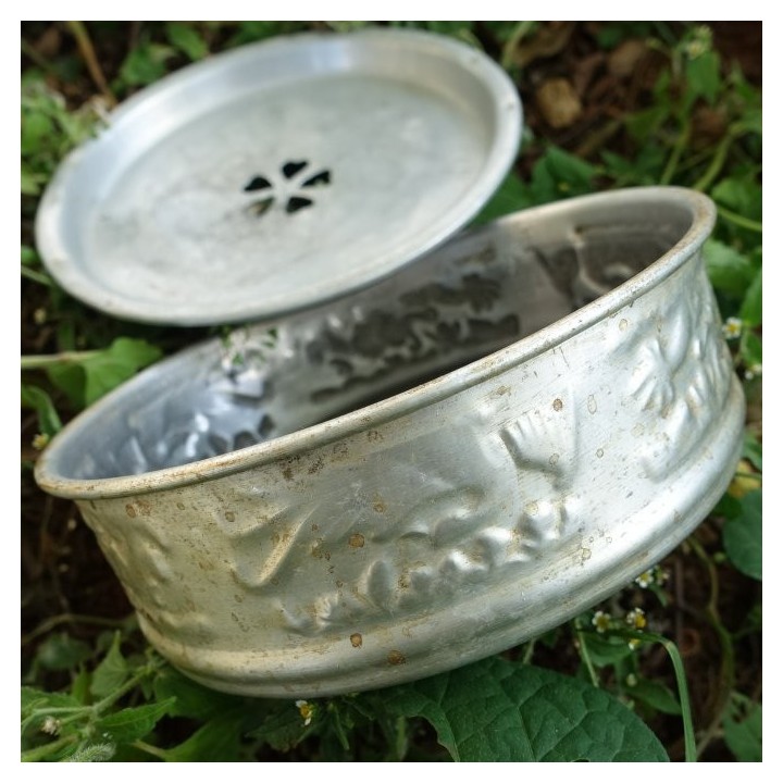 Vintage Chaoshan Gongfu Aluminum Tea Tray B
