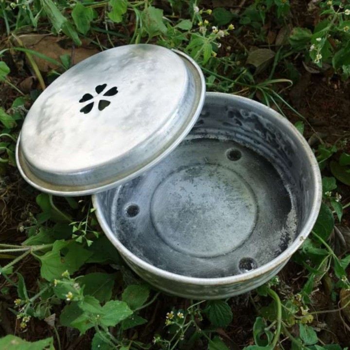 Vintage Chaoshan Gongfu Aluminum Tea Tray B