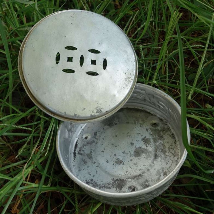 Vintage Chaoshan Gongfu Aluminum Tea Tray C