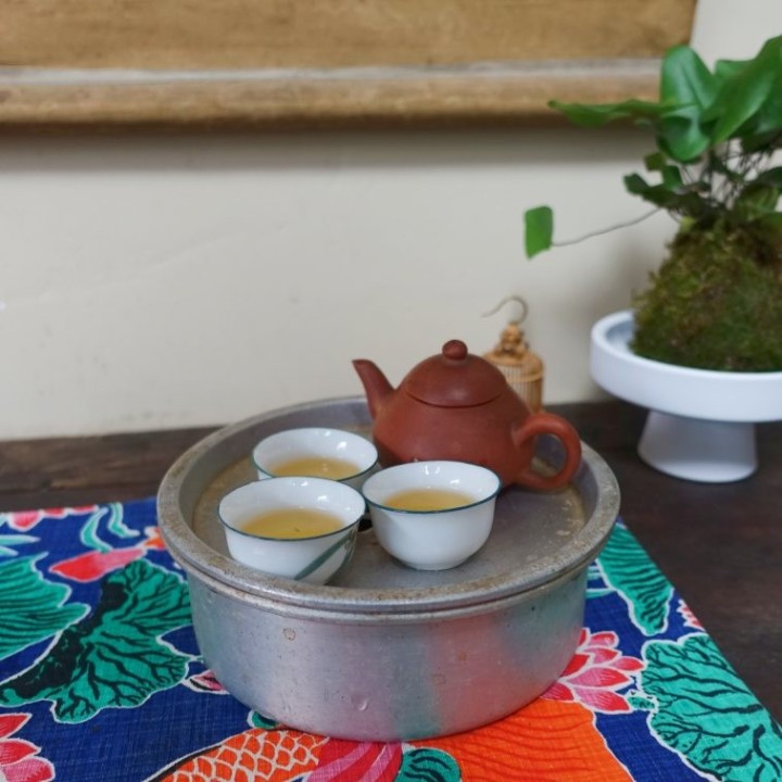 Vintage Chaoshan Gongfu Aluminum Tea Tray D