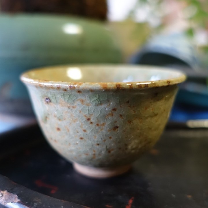Dali Wood-Ash Glaze Inverted-Rim Teacup 50ml