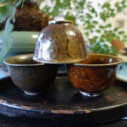 Dali Sauce Glazed Inverted-Rim Teacup 40ml