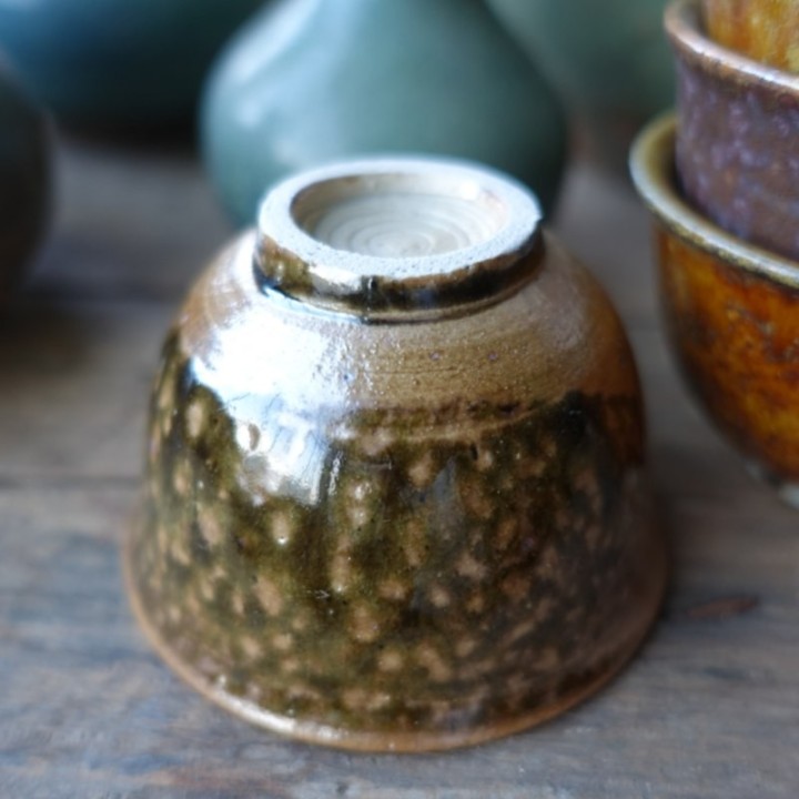 Dali Sauce Glazed Inverted-Rim Teacup 40ml