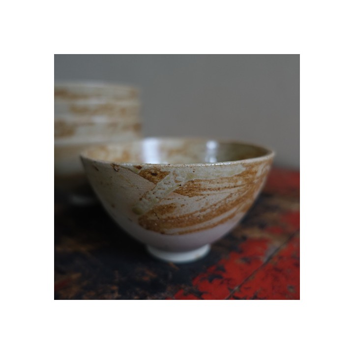 Dali Wood Fired brush texture Tea Cup 80ml