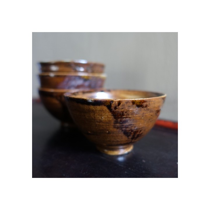 Dali Wood Fired sauce glazed Small tea bowl 120ml