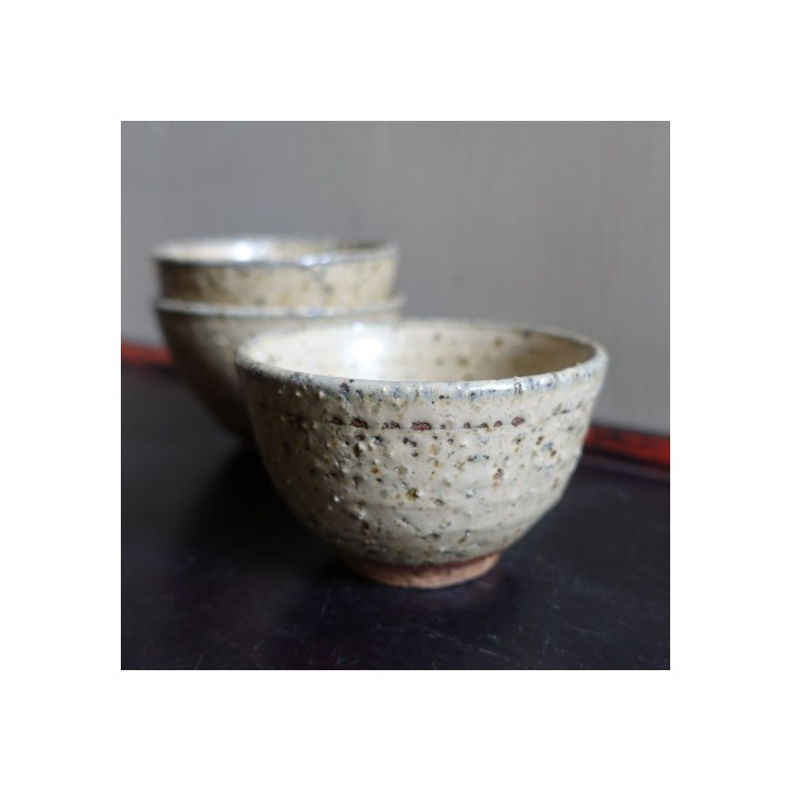 Huaning Handmade Coarse beige glazed teacup 90ml