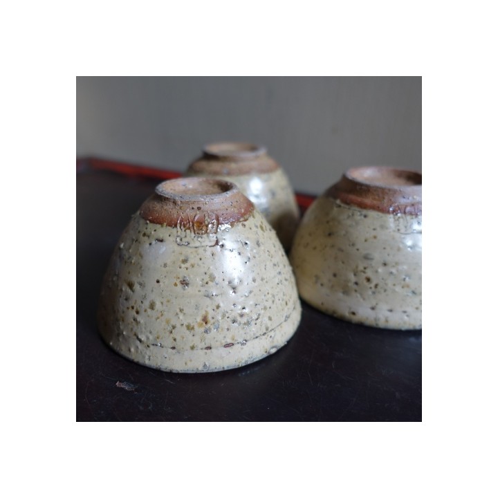 Huaning Handmade Coarse beige glazed teacup 90ml