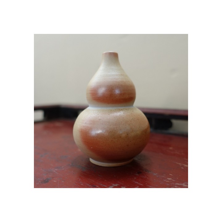 Wood-fired Kiln Glazed Gourd-shaped Vase A
