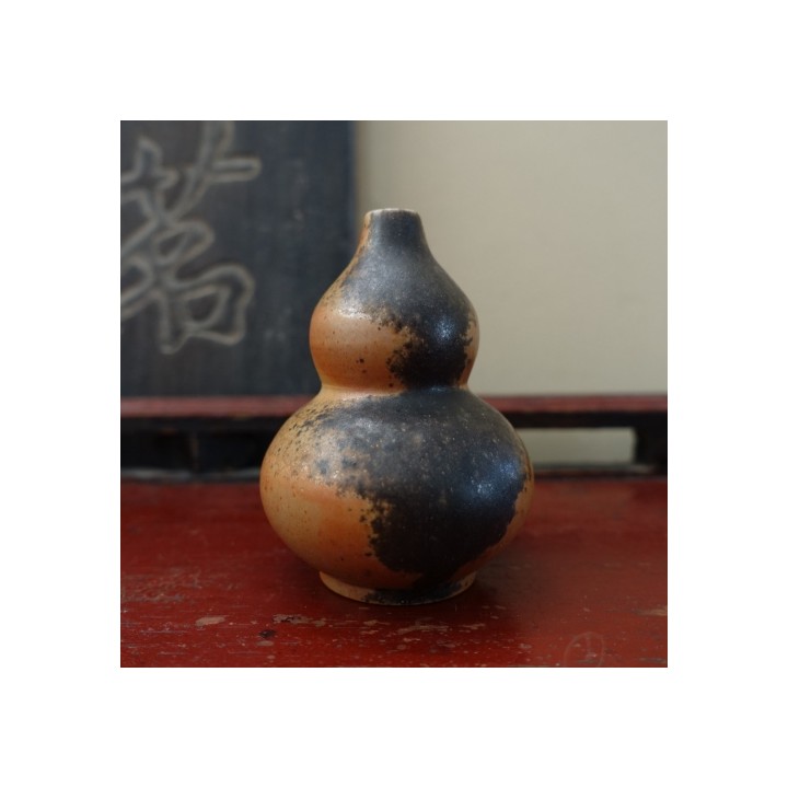 Wood-fired Kiln Glazed Gourd-shaped Vase B