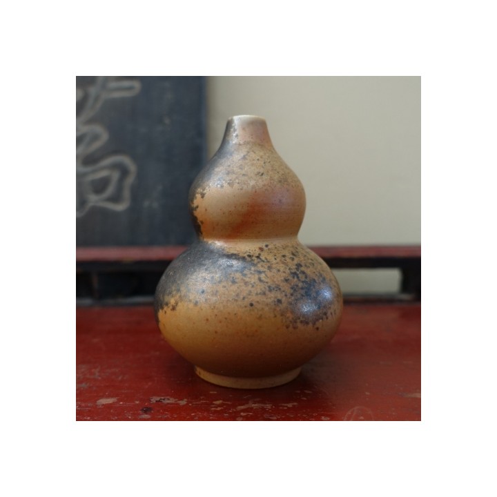 Wood-fired Kiln Glazed Gourd-shaped Vase B