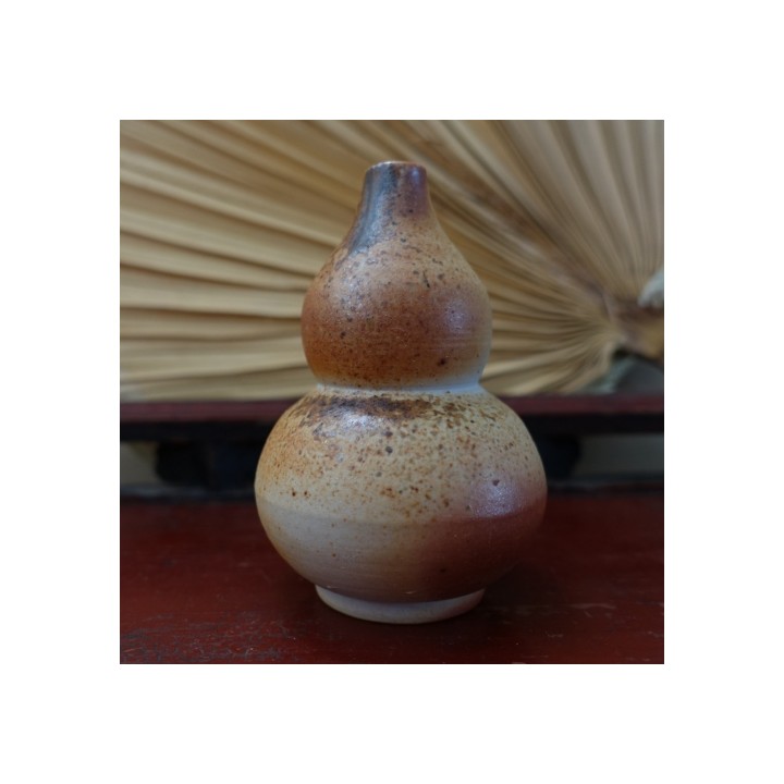Wood-fired Kiln Glazed Gourd-shaped Vase C