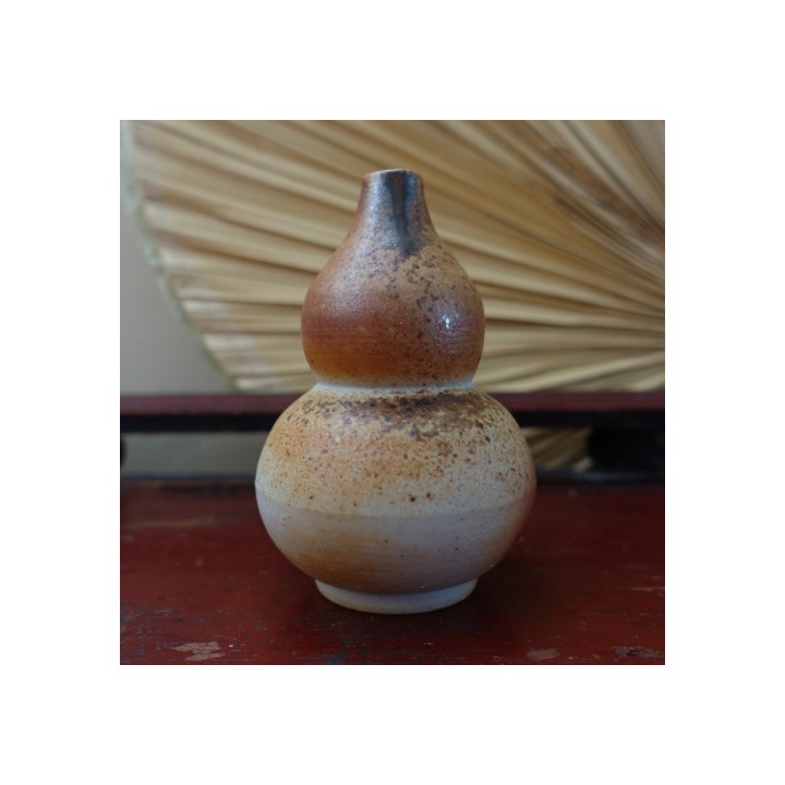 Wood-fired Kiln Glazed Gourd-shaped Vase C