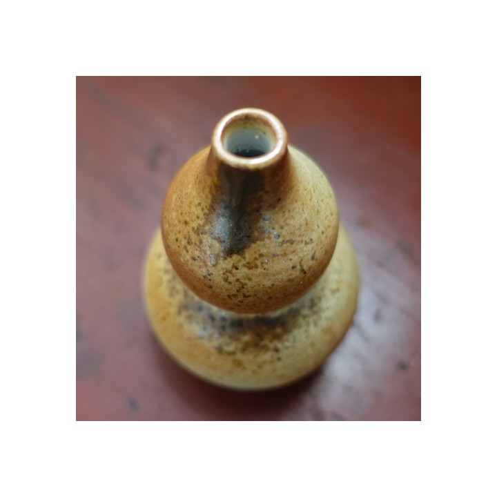 Wood-fired Kiln Glazed Gourd-shaped Vase C