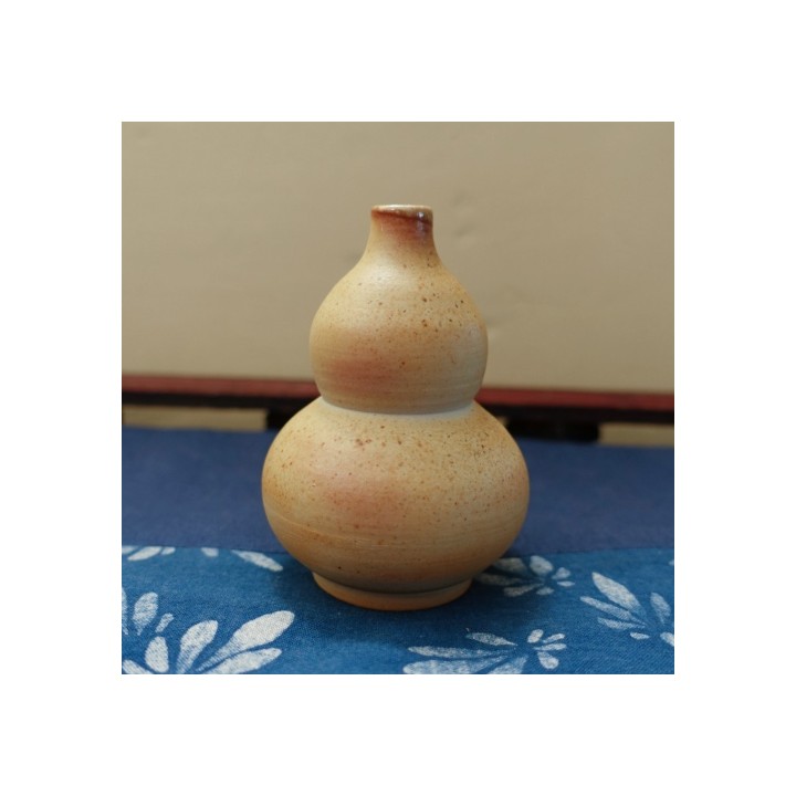 Wood-fired Kiln Glazed Gourd-shaped Vase D