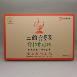 2014 (2018) Three Cranes Brand “Ye Yun Gu Shu” Liubao Brick Tea 1kg