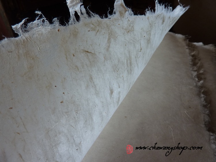 Hand-made paper for packing pressed puerh tea Hand-made paper for packing pressed puerh tea
